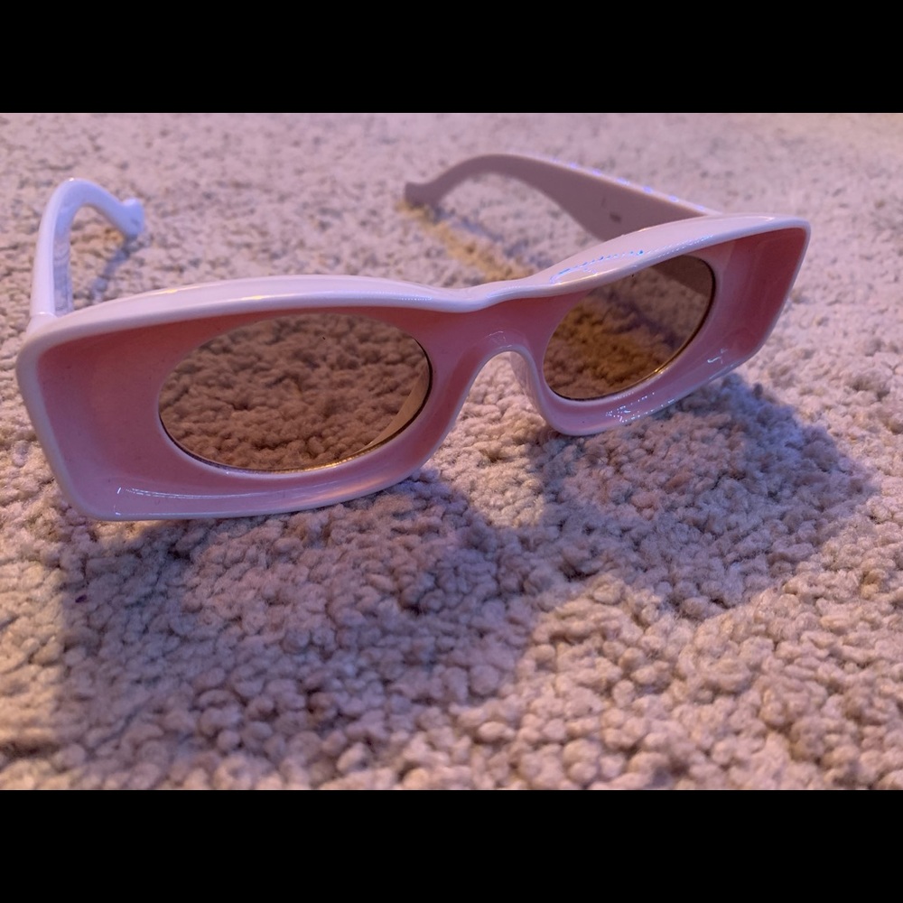 Pink and White Sunglasses